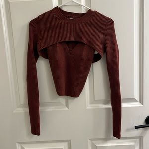 SOLD Abercrombie Sweater Tank and Shrug Set